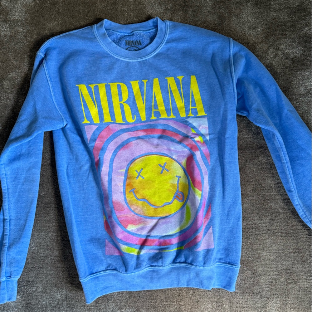 Nordstrom Blue Nirvana Graphic Sweatshirt